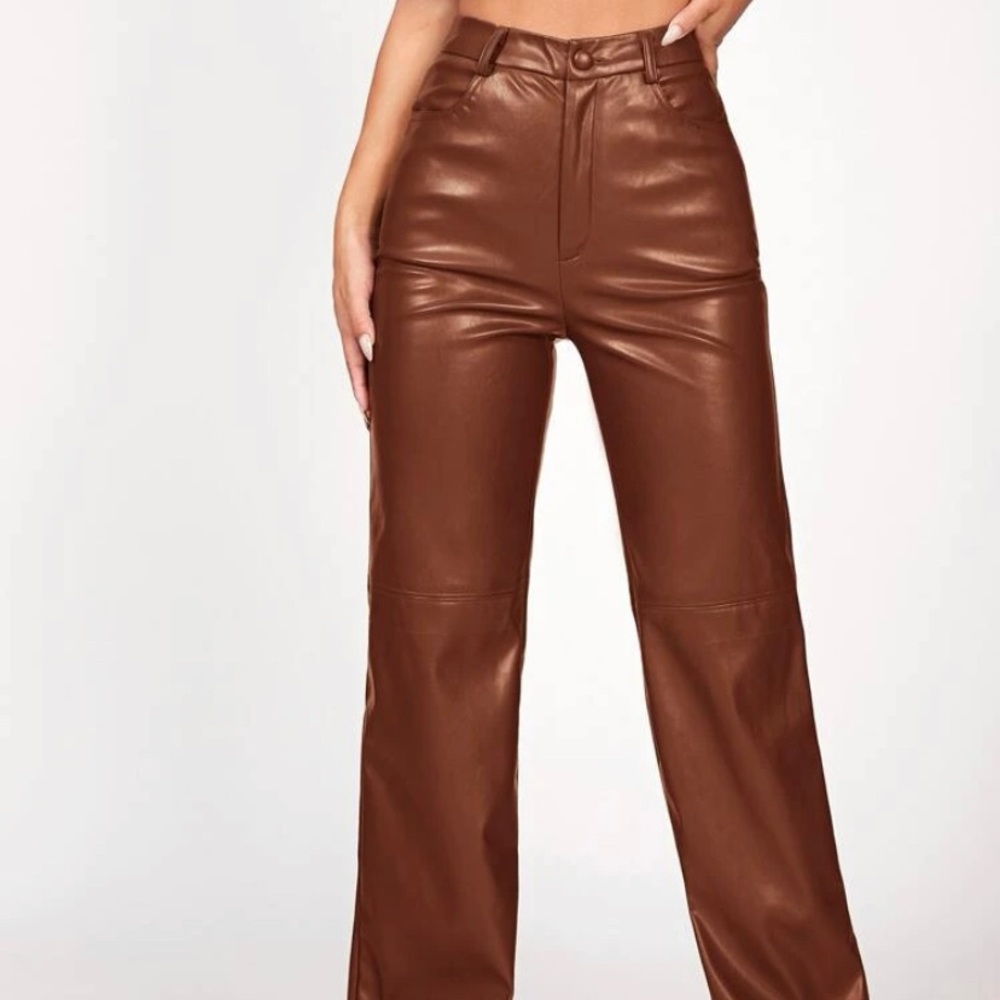 SHEIN petite leather pants